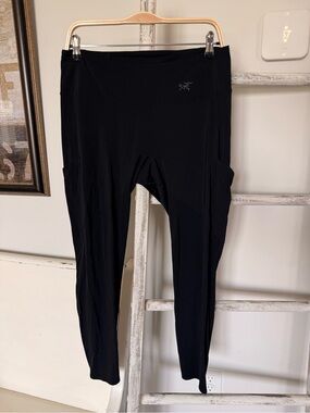 Arc'teryx Oriel Legging Womens Large Black Lightweight Hiking Climbing Pockets